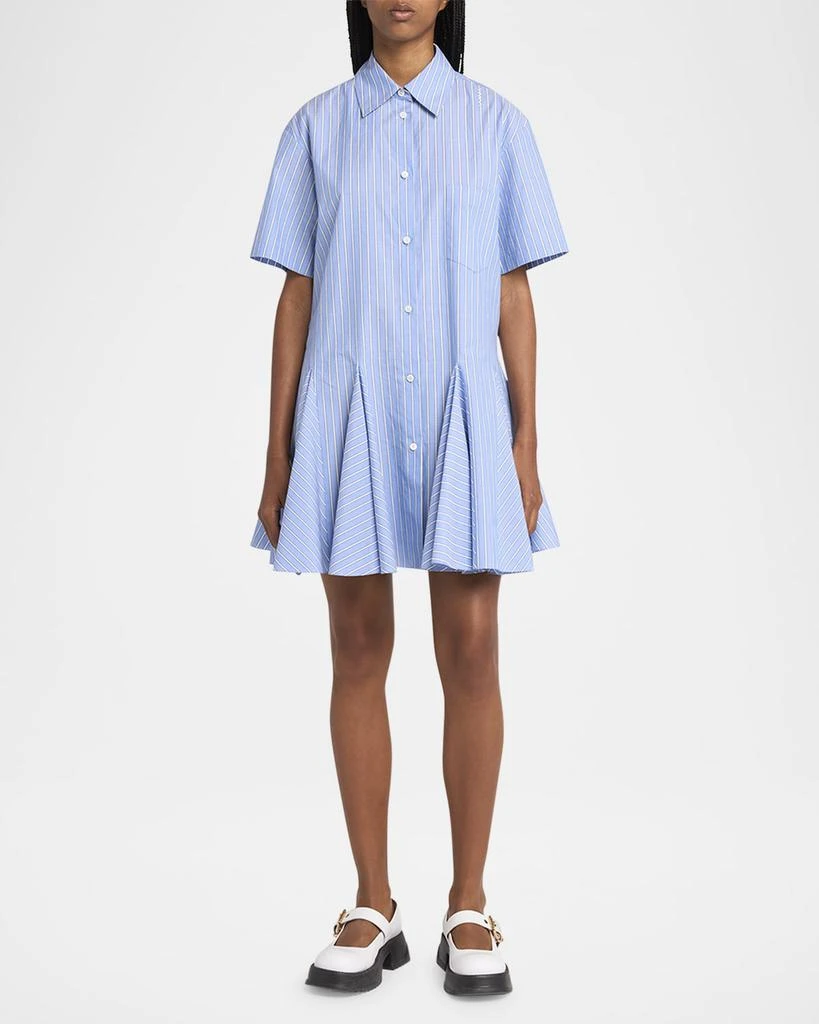 Marni Stripe Godet Mini Shirt Dress 2