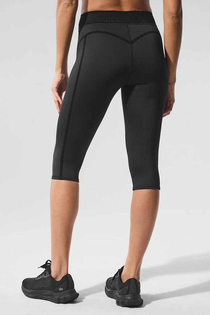 Alo Airlift High-Waist Line Up Capri - Navy 3