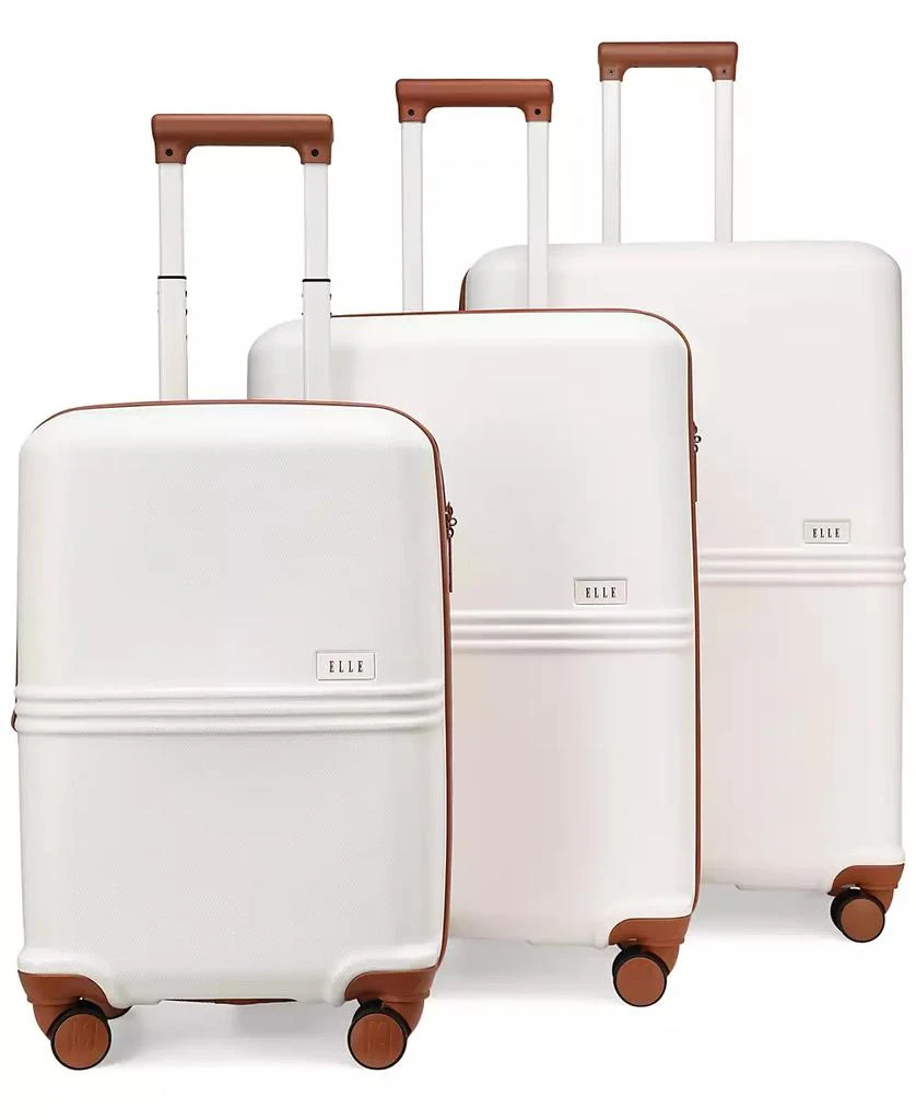 ELLE Expedition 3-Piece Expandable Retro Spinner Luggage Set 1