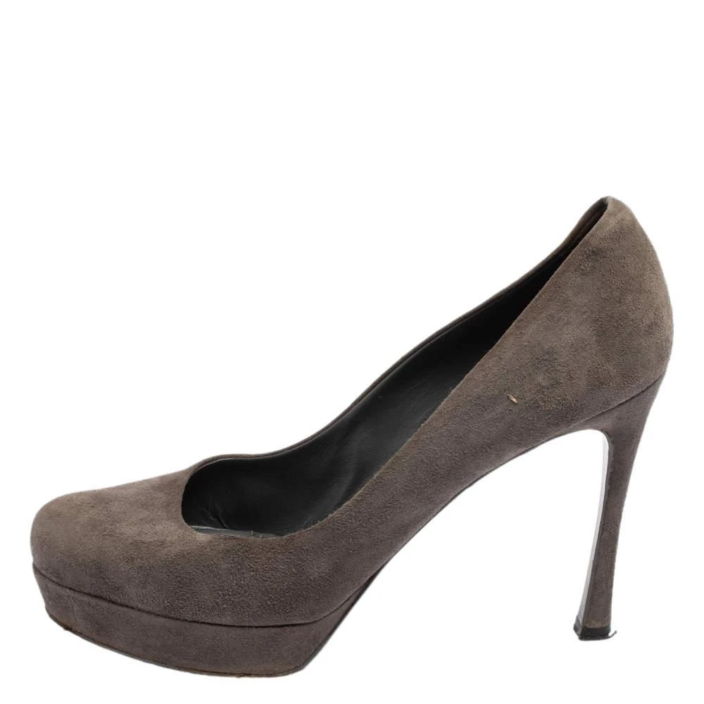 Yves Saint Laurent Yves Saint Laurent Grey Suede Pumps Size 40 2