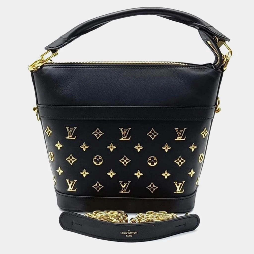 Louis Vuitton Louis Vuitton Black Leather Cruiser PM Hobo Bag 1