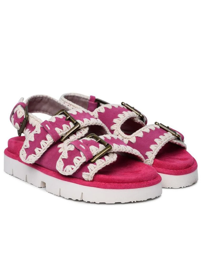 Mou Mou Fuchsia Suede Sandals 2