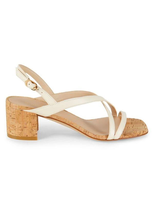 Stuart Weitzman Oasis 50MM Leather Sandals 1