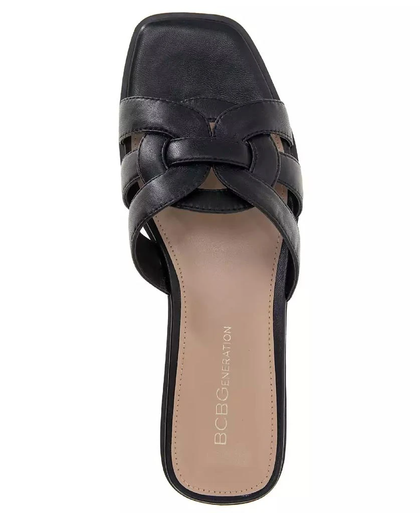 BCBG Women's Meltem Slide Flat Sandals 4