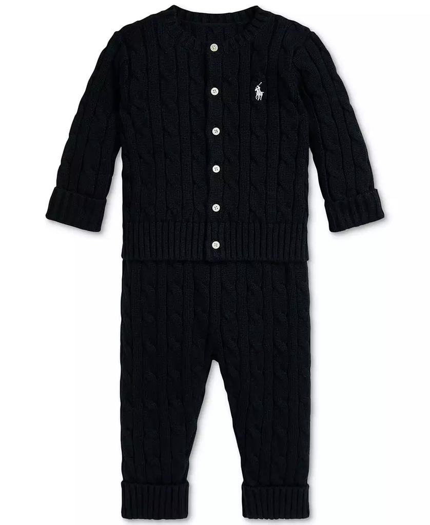 Ralph Lauren Baby Boys Sweater Cardigan & Pant Set