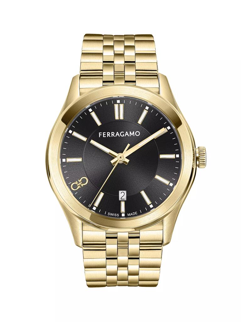 ＼半額SALE／ Ferragamo Ferragamo Salvatore Classic Stainless Goldtone 時計