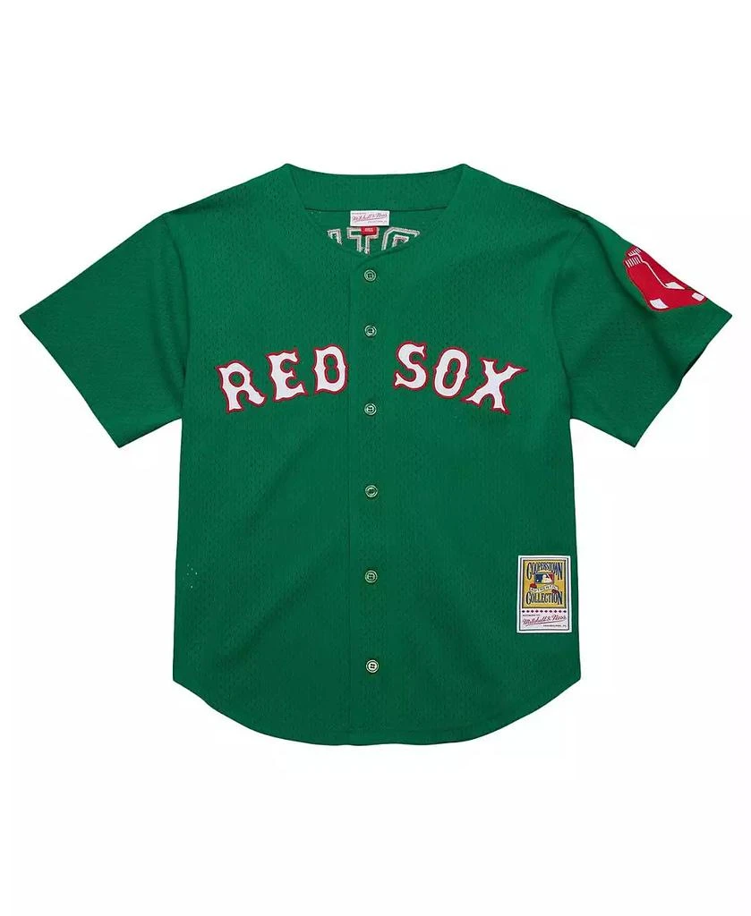 Mitchell & Ness Men's David Ortiz Kelly Green Boston Red Sox Cooperstown Collection Mesh Batting Practice Jersey 2