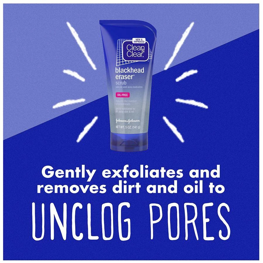 Clean & Clear Blackhead Eraser Facial Scrub, 2% Salicylic Acid 7