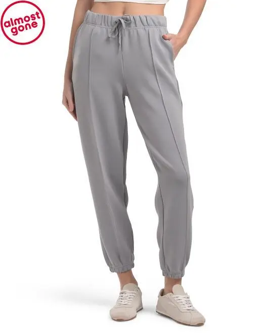 YOGALICIOUS Sand Washed Softlite Coastal Lounge Pintuck Joggers