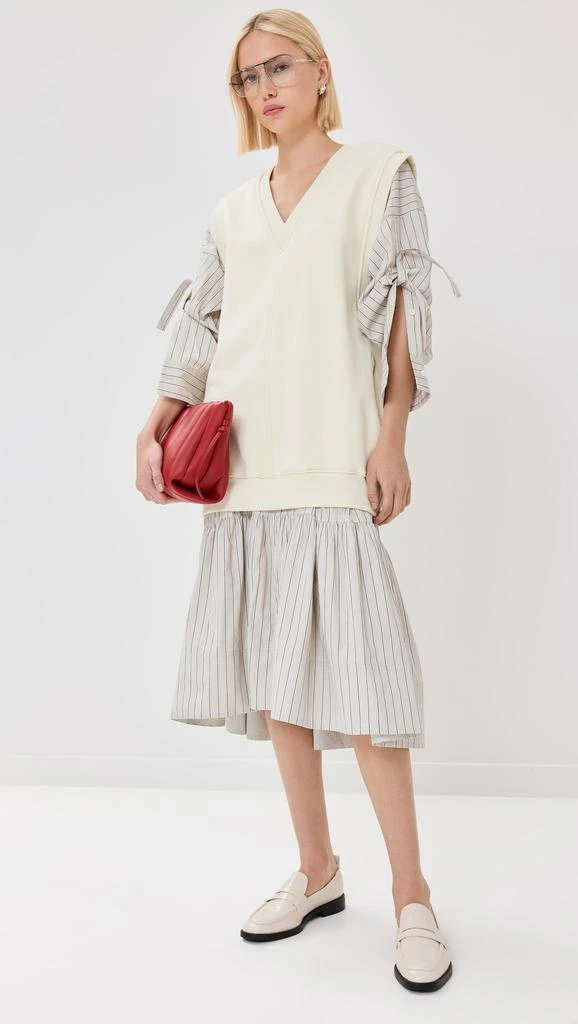 31 Phillip Lim Oversized Vest Sweatshirt Combo Dress 4