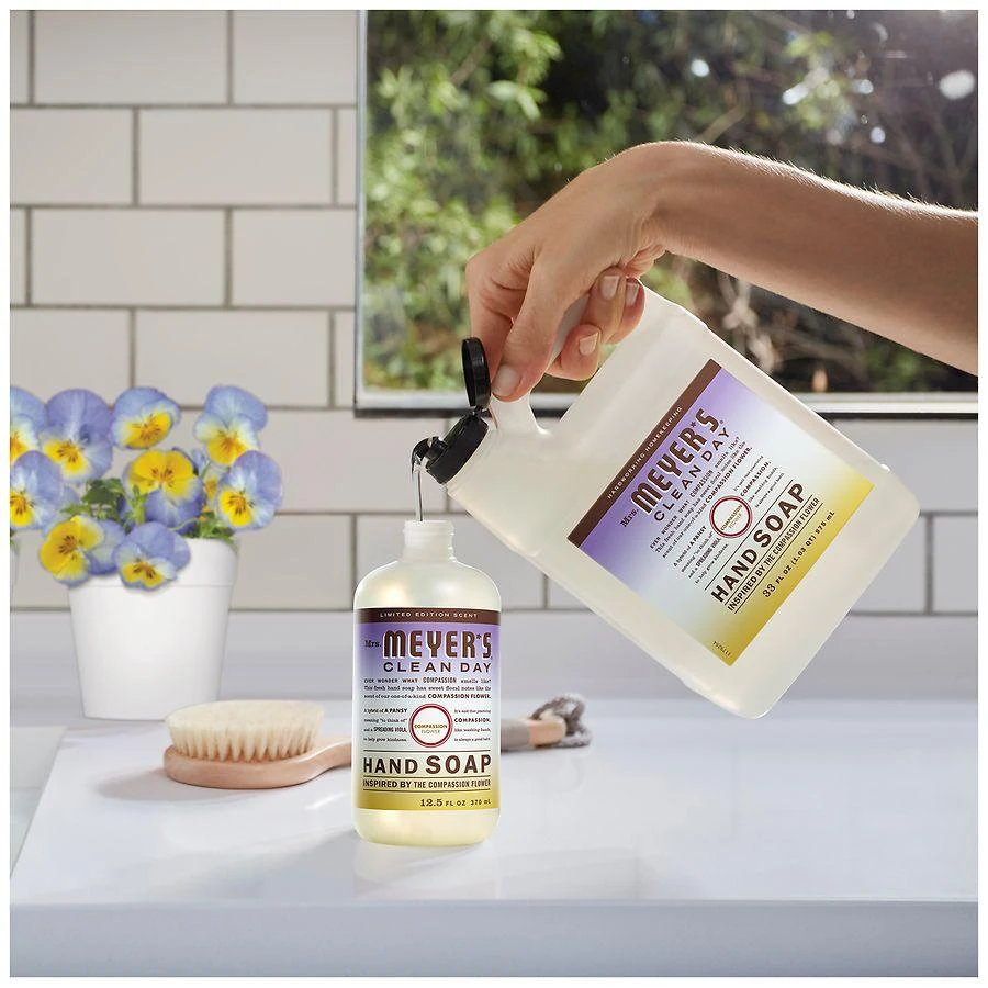 Mrs. Meyer's Clean Day Liquid Hand Soap Refill Compassion Flower 4