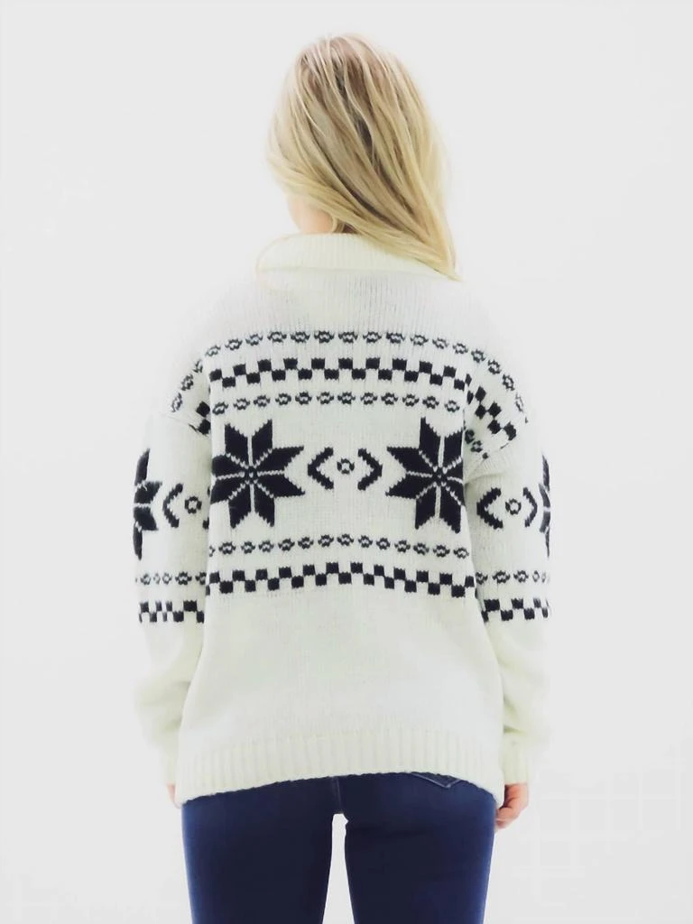 Sunday Edition Sunday Edition - Button Down Nordic Pattern Sweater Cardigan 2