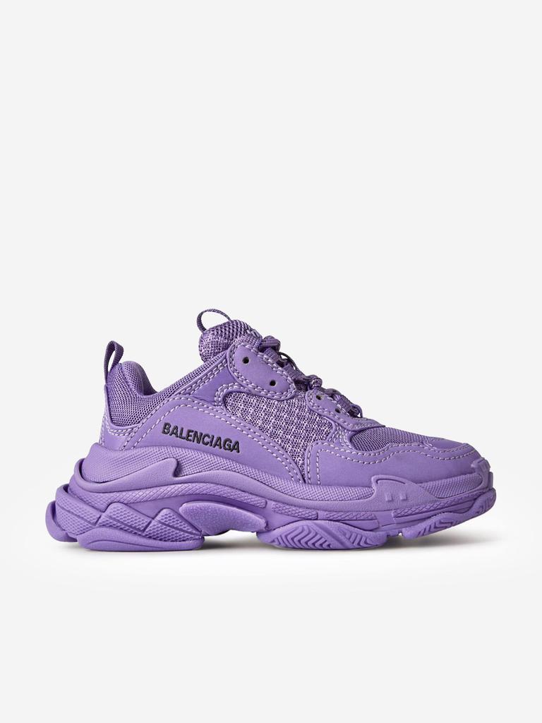 Shop Balenciaga Kids Triple S Trainers in Purple on Sale at