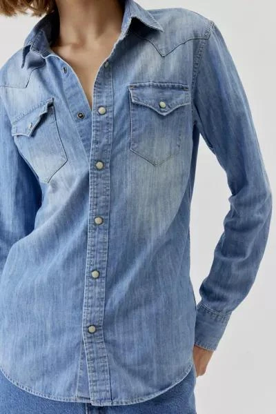 Urban Renewal Urban Renewal Vintage Western Snap Chambray Shirt 3