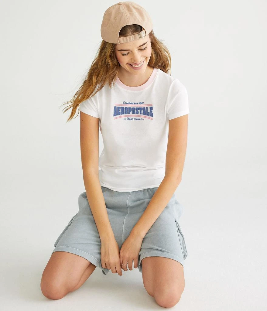 Aeropostale Aeropostale Appliqué Ringer Graphic Tee 2