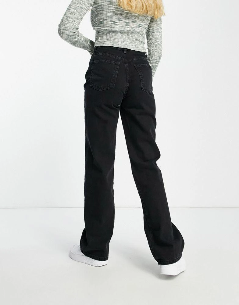 Stradivarius Stradivarius 90s dad jean in black 2