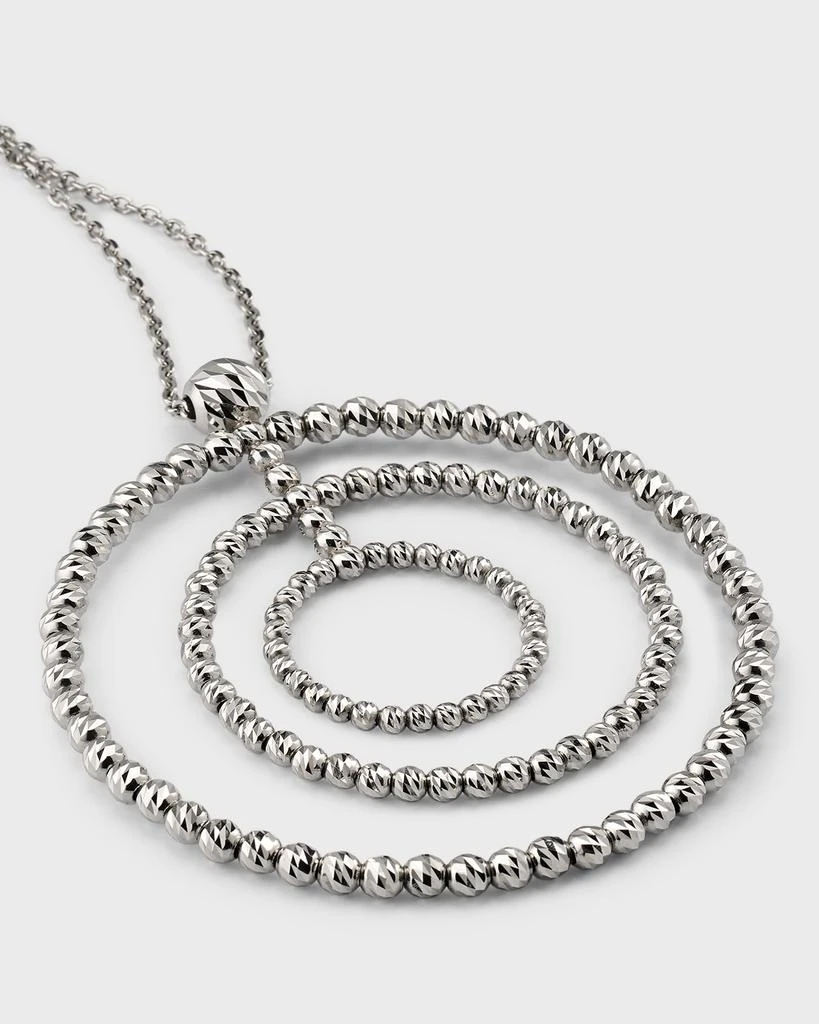 Platinum Born Platinum Triple Loop Pendant Necklace 2