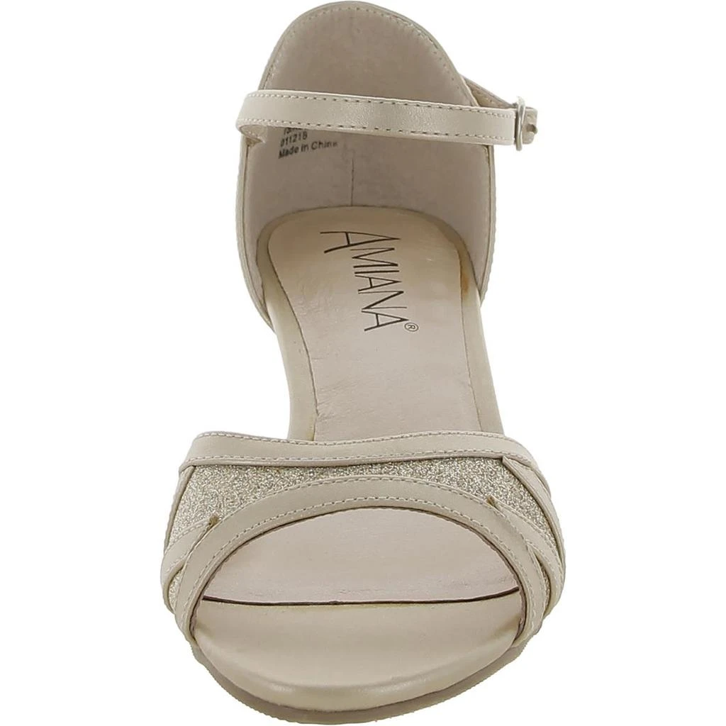 Amiana Girls Faux Leather Big Kid Ankle Strap 2