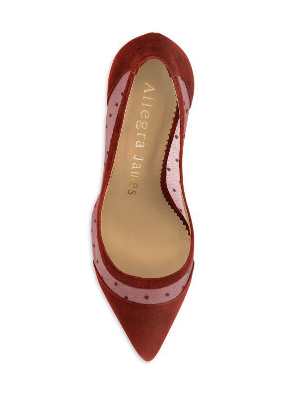 Allegra James Debbie Swiss Dot Mesh Pumps 3