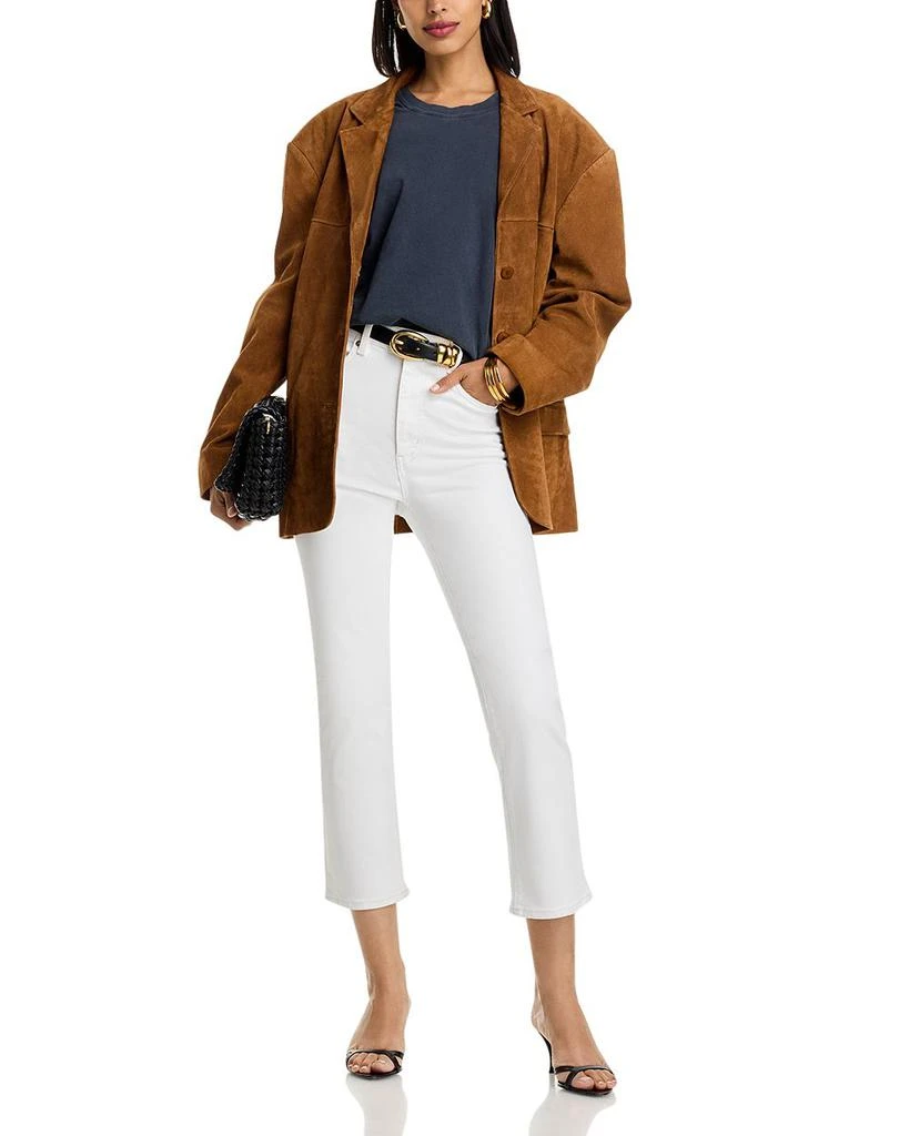 FRAME The Pencil High Rise Ankle Slim Jeans in Au Natural Clean 2