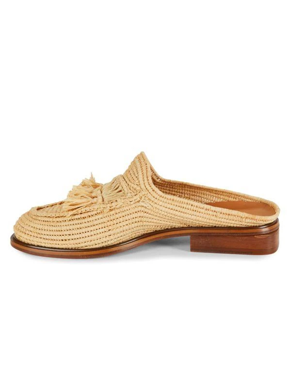 Clergerie Jil Tassel Raffia Mules 4