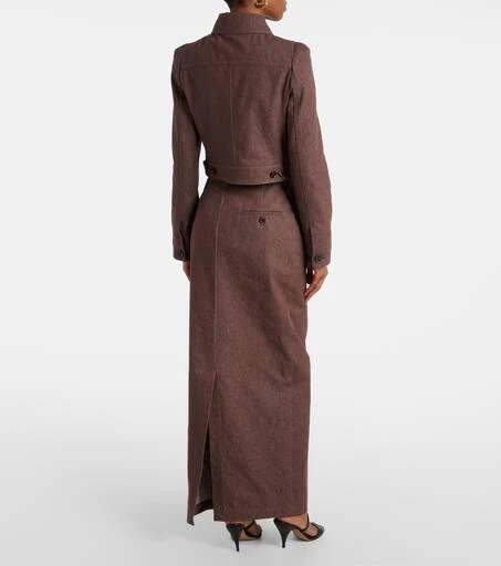 Max Mara Carpa cropped cotton jacket 3