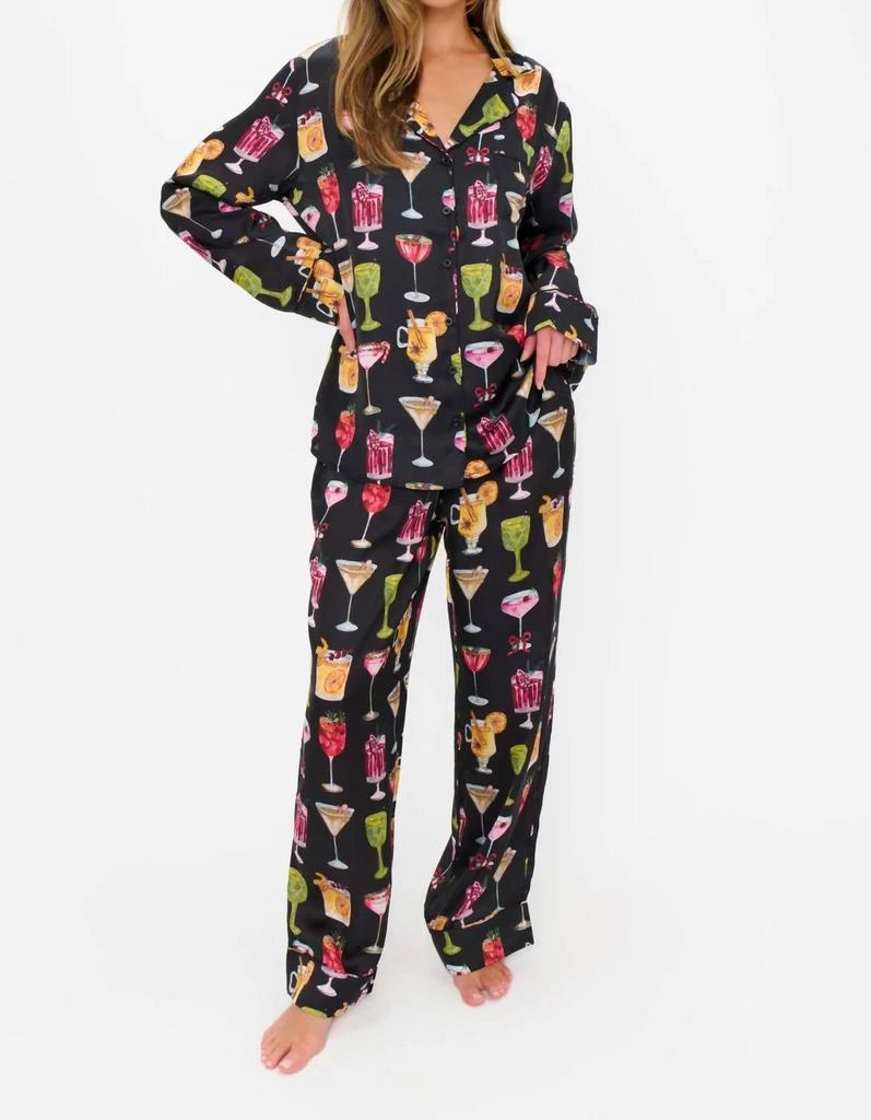 Show Me Your Mumu Classic Pj Set In Holiday Cocktail