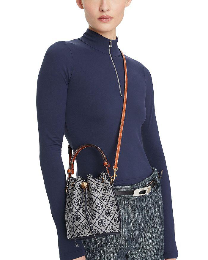 Tory Burch T Monogram Mini Bucket Bag