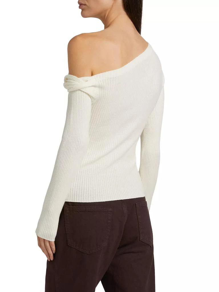 Reformation Lilou Asymmetric Wool Sweater 5