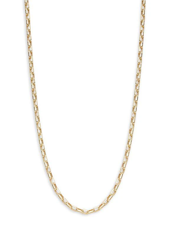 Saks Fifth Avenue 14K Yellow Gold Paperclip Chain Necklace 1