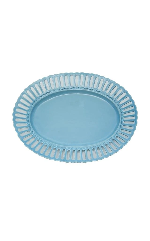 MoDA Moda Domus - Balconata Creamware Serving Tray - Blue - Moda Operandi 1