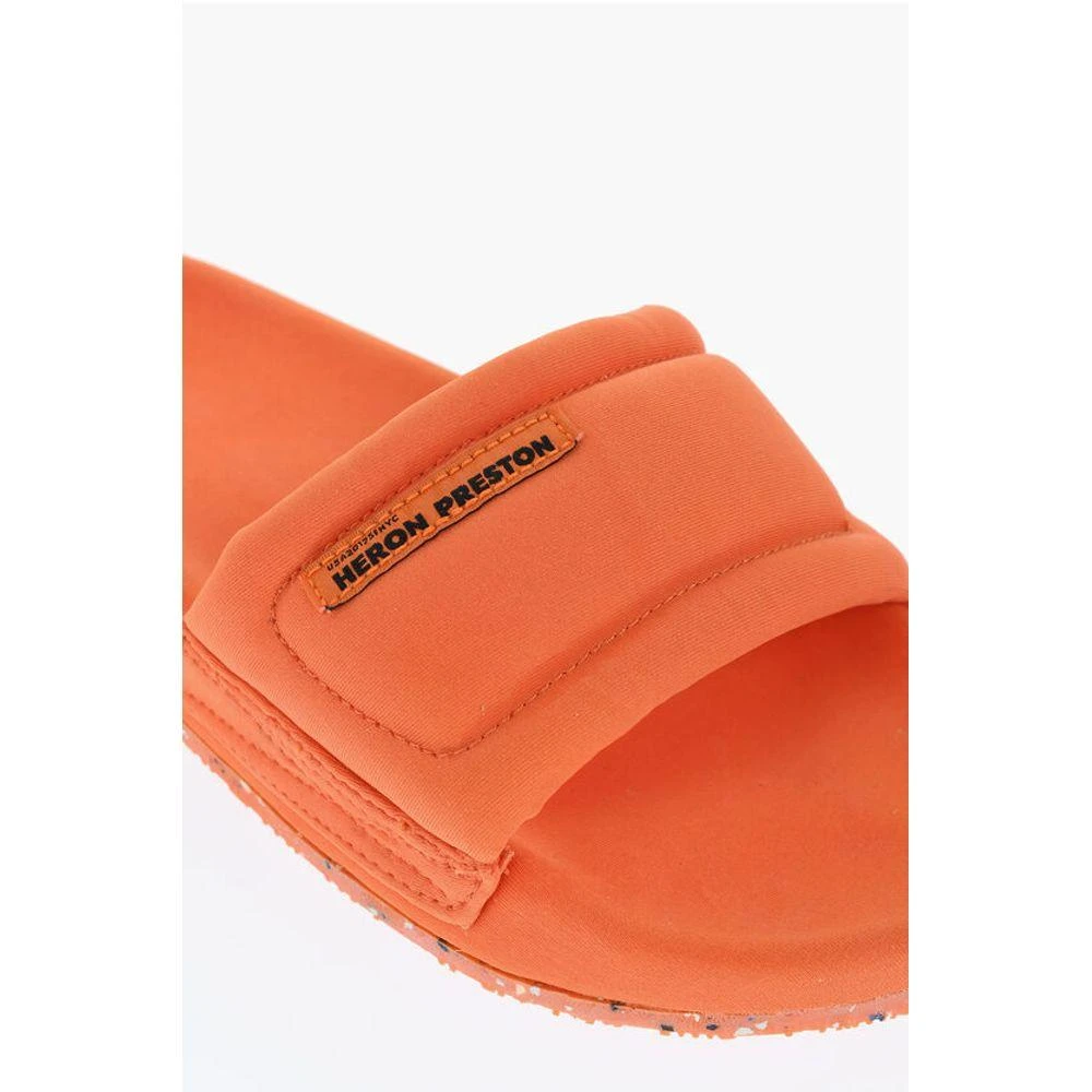 Heron Preston Padded Fabric Sandals with Women's Logo 4