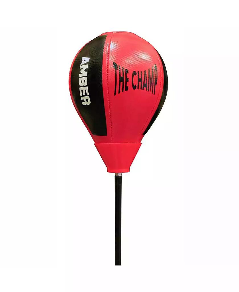 Amber Sports The Champ Kids Boxing Punch Stand Set with Punching Ball Bounce Back Punching Ball, Adjustable Stand, Pump, & Boxing Gloves for Boys and GirlsAges 3+