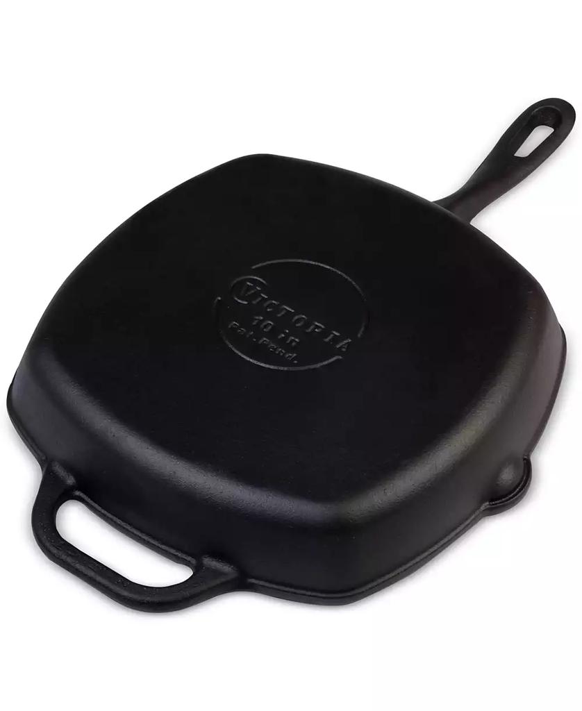 Victoria 10" Cast Iron Deep Grill Pan