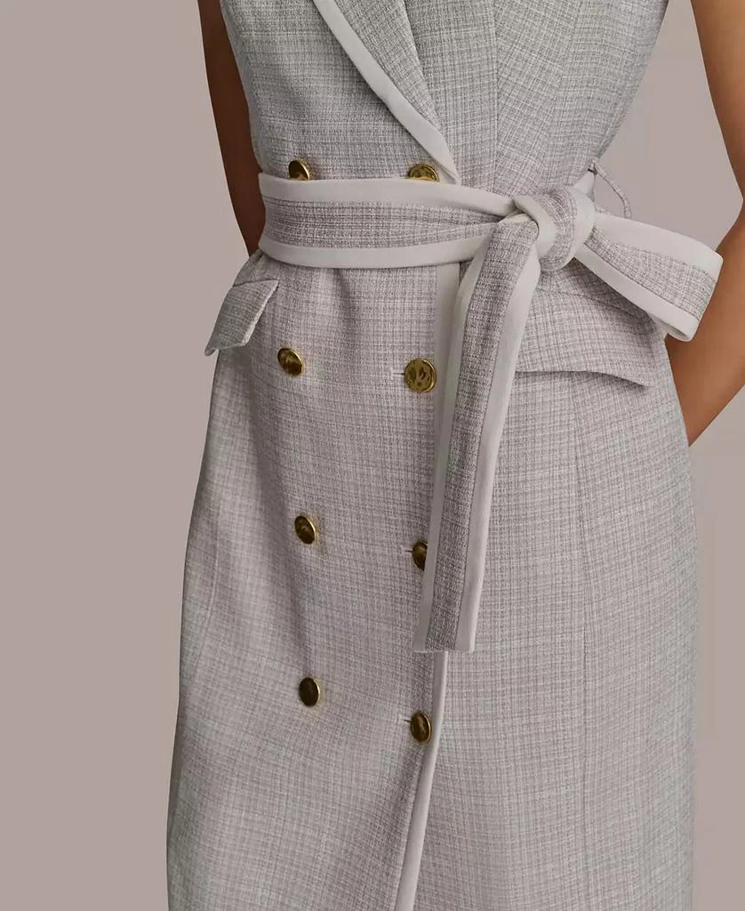 Donna Karan Women's Double-Breasted Tweed Dress 6