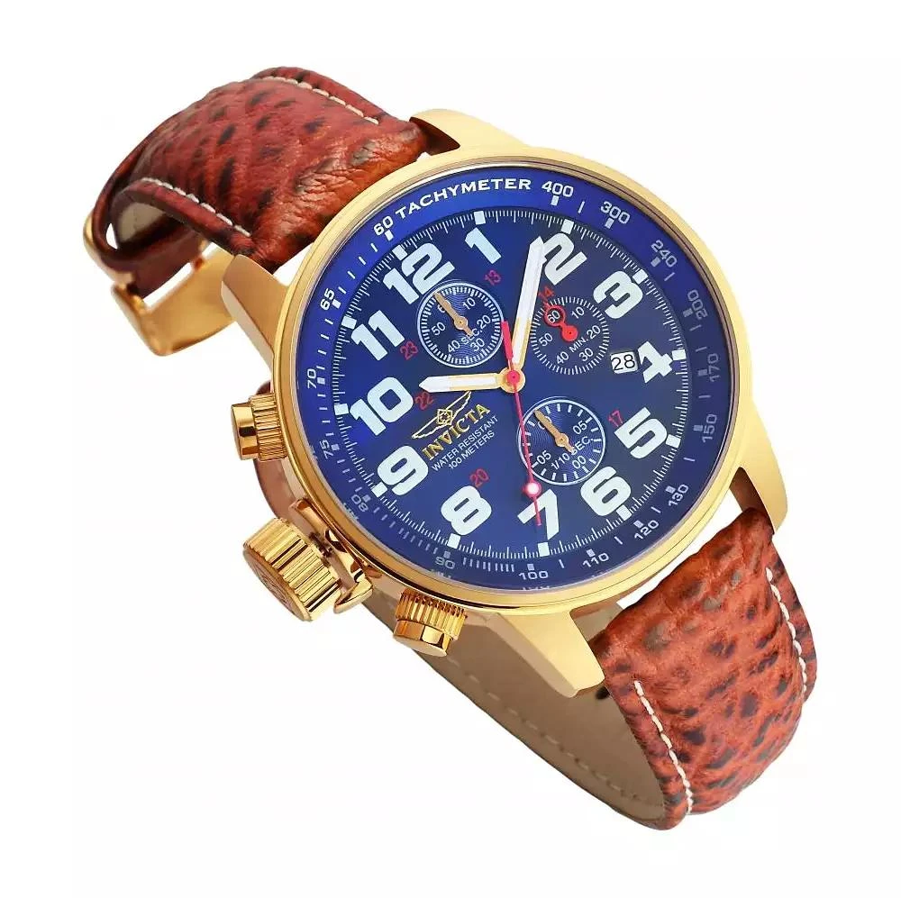 Invicta Men's 3329 I-Force Quartz 3 Hand Blue Dial Watch 2