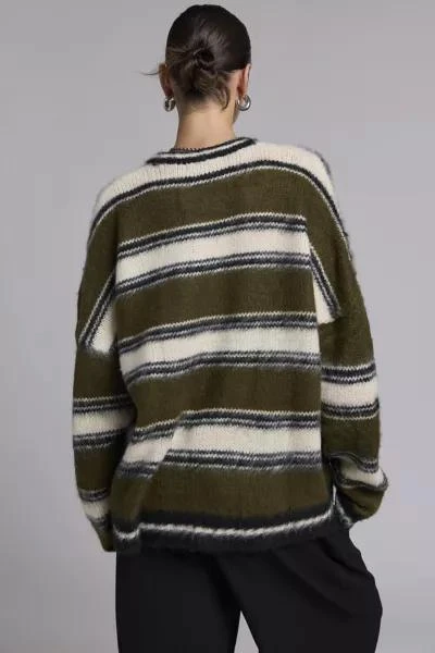 The Ragged Priest The Ragged Priest Brushed Striped Sweater 3