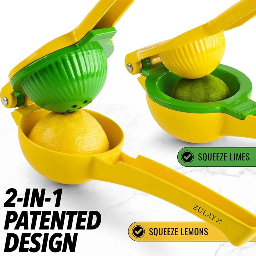 Zulay Kitchen Professional Citrus Juicer & 2in1 Lemon Squeezer Complete Set 4
