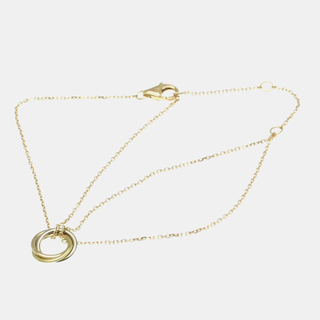 Cartier Cartier 18K Yellow Gold, Rose Gold, White Gold Trinity Chain Bracelet