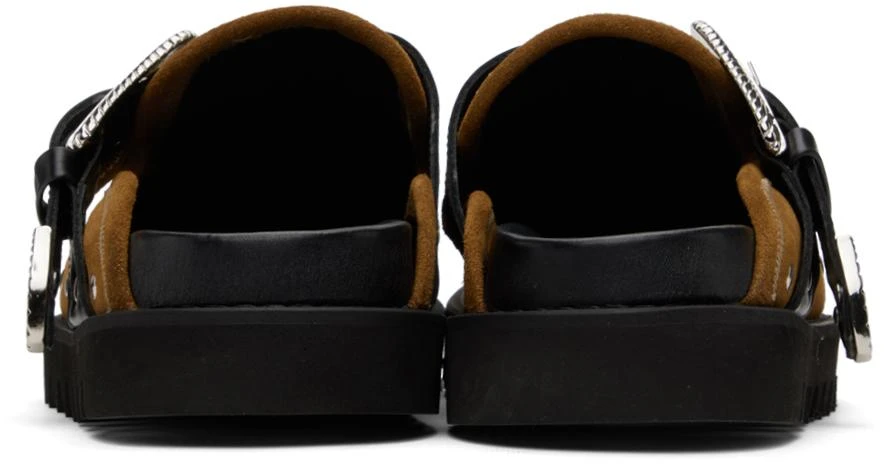 Toga Virilis SSENSE Exclusive Tan Eyelet Metal Sabot Loafers 2