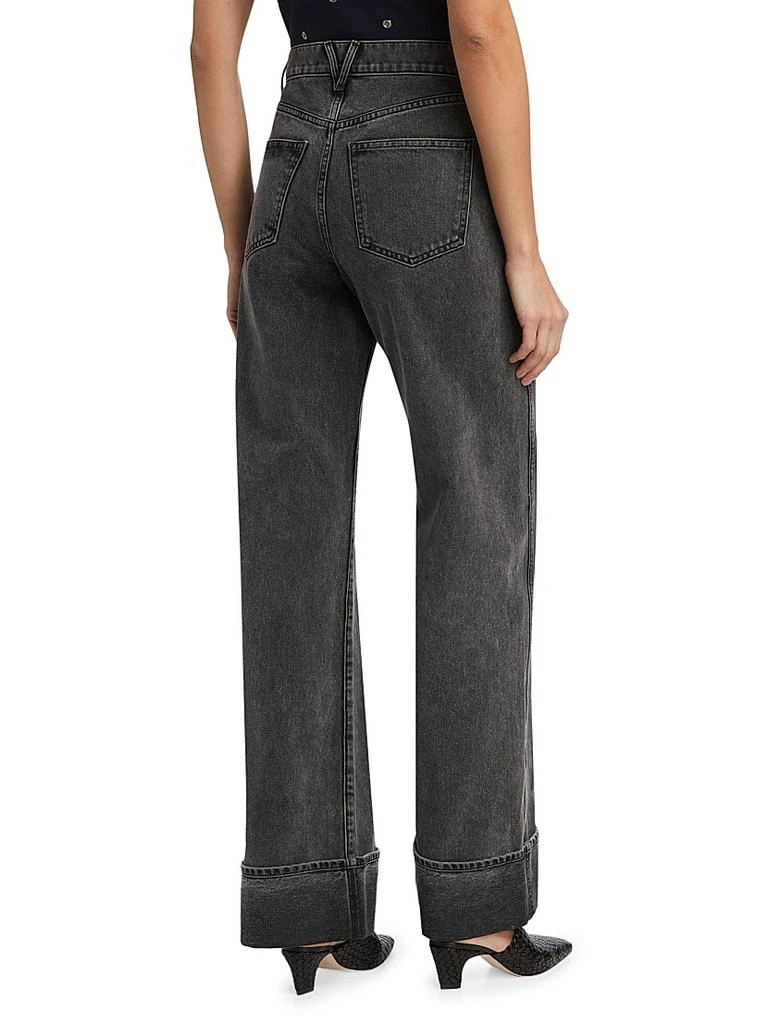 VERONICA BEARD Taylor High-Rise Wide-Leg Jeans 5