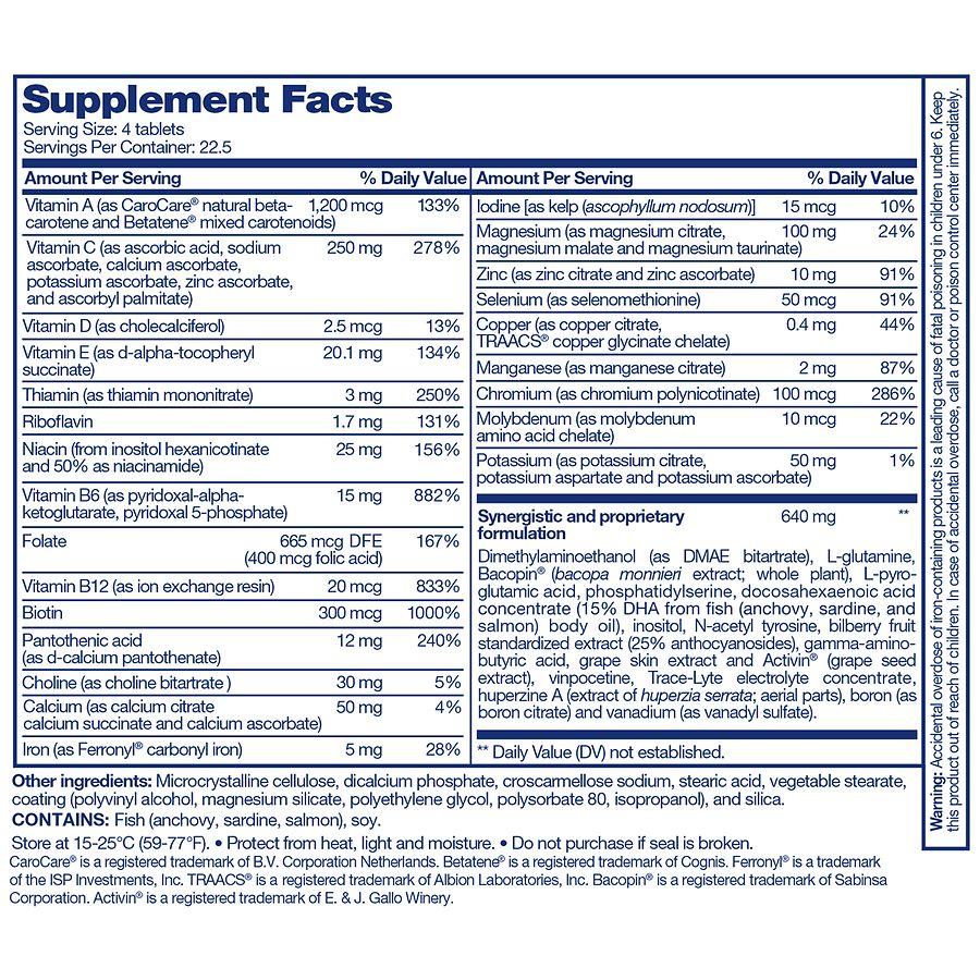 Focus Factor Brain Health Supplement for Brain Performance
