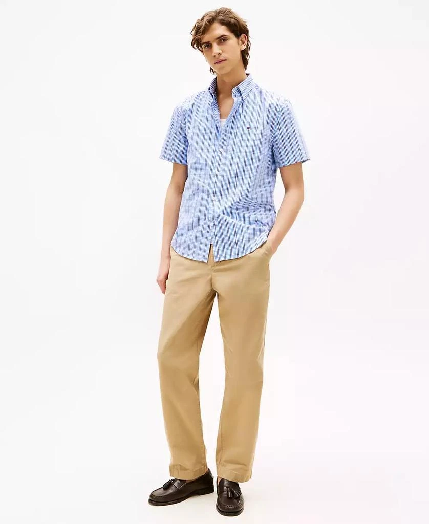 Tommy Hilfiger Men's Americana Tailored Relaxed-Fit Check Button-Down Shirt 4