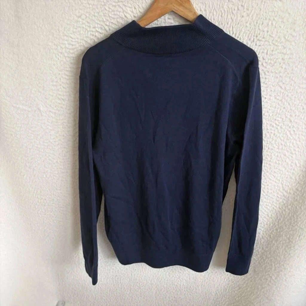 J. Crew Men's Merino Wool-Blend Half-Zip Sweater In Navy 3