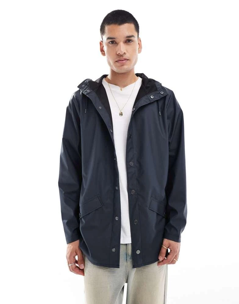 RAINS Rains 12010 waterproof short jacket in navy 1