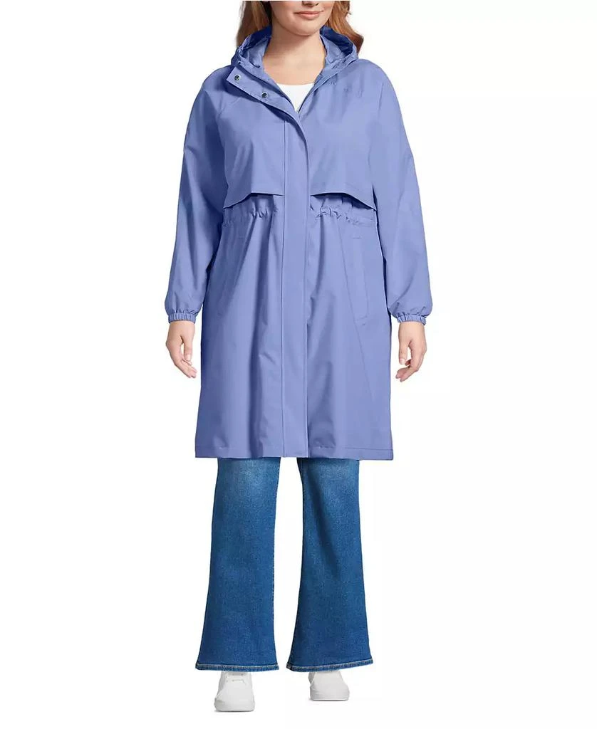Lands
End Plus Size Squall Packable Long Raincoat