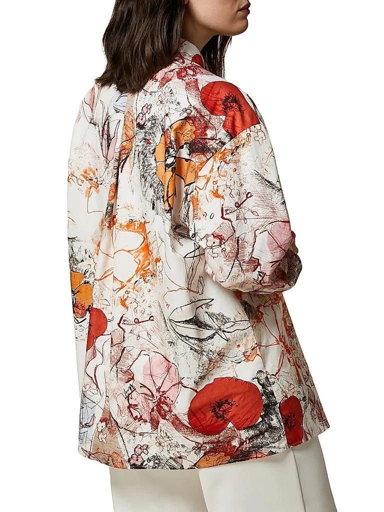 Marina Rinaldi Plus Saggio Printed Poplin Tunic 3