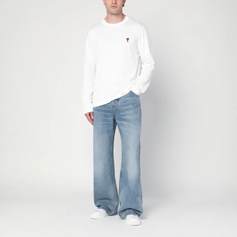AMI White Ami De Coeur T-shirt 2