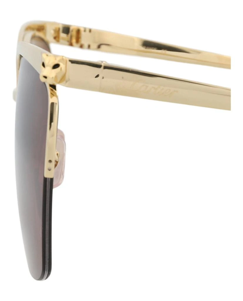 Cartier Square-Frame Metal Sunglasses 4