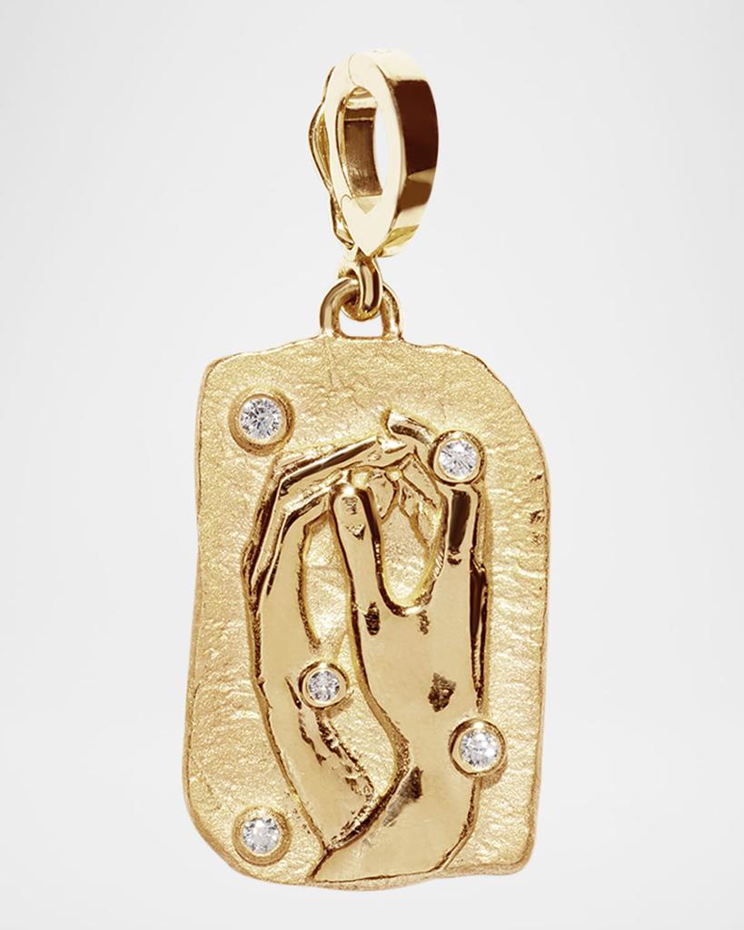 Azlee 18K Collide Relic Coin Pendant